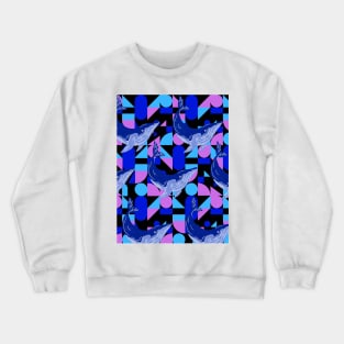 Geometry Meets the Humpback Whale Crewneck Sweatshirt